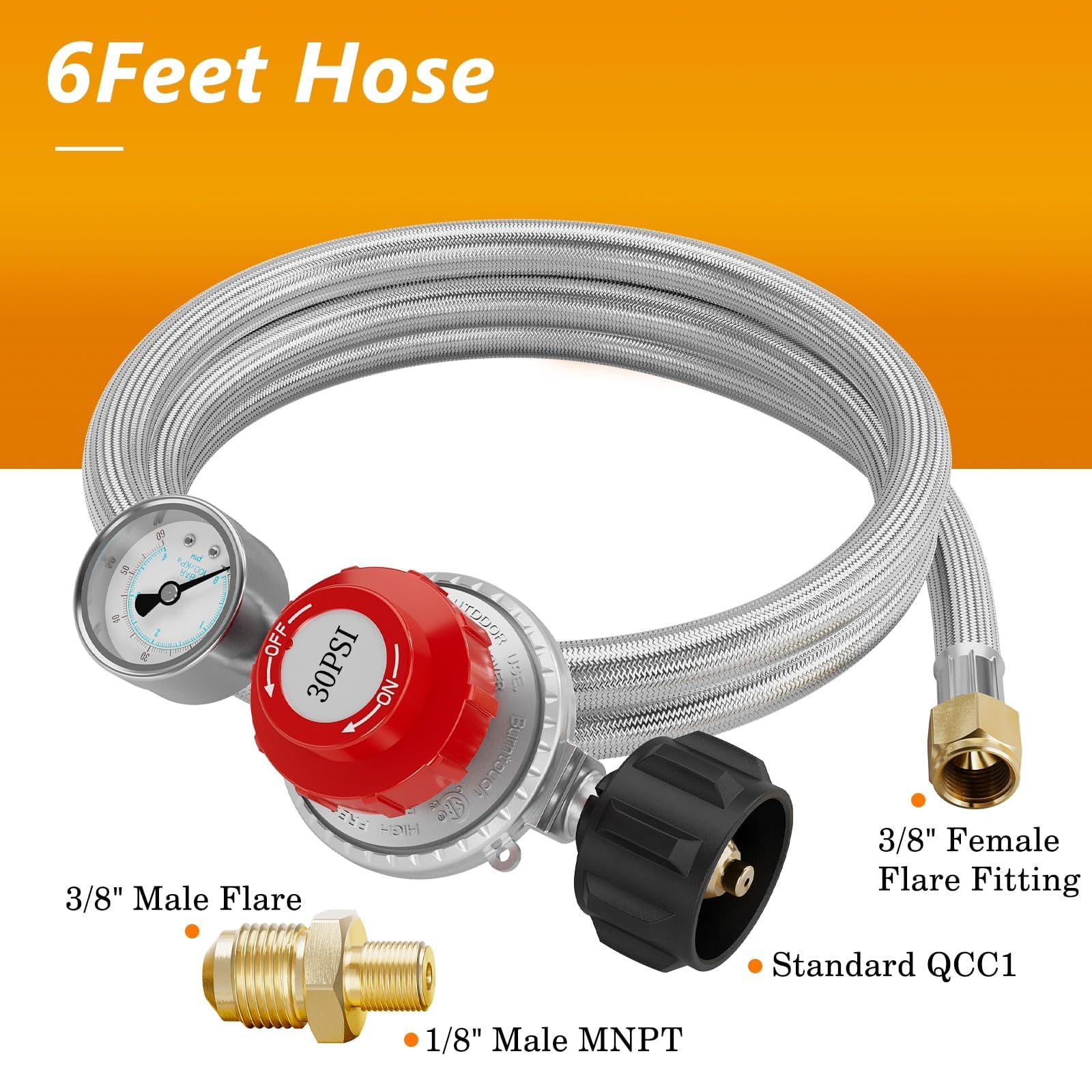 NUPICK 0-60 PSI gauge displays real-time pressure.