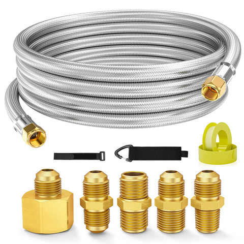NUPICK 12ft propane extension hose for safer grill distancing