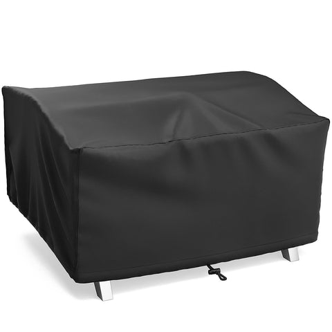 NUPICK 24in grill cover on Pit Boss 75275, front view with rain-ready protection.