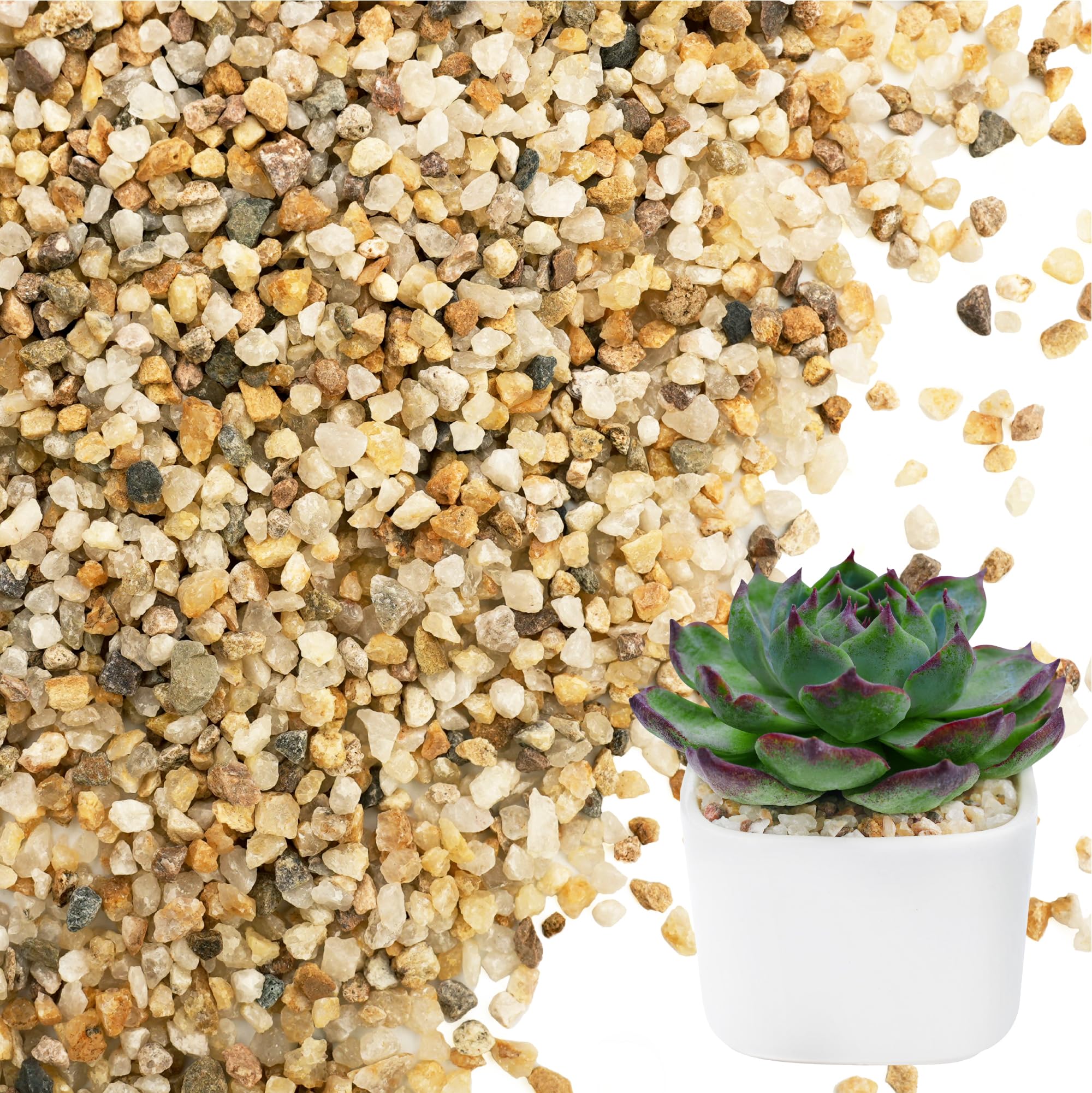 NUPICK 3-5mm coarse sand for potting improves drainage and decorative soil mix.