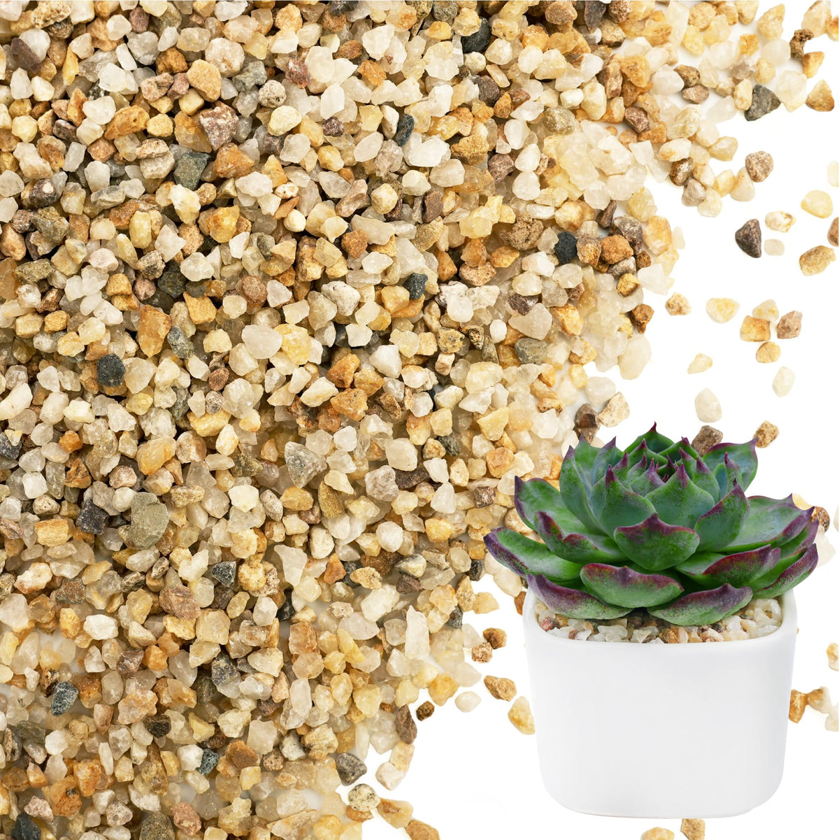 NUPICK 3-5mm coarse sand for potting improves drainage and decorative soil mix.