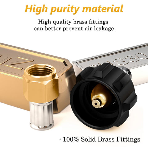 NUPICK includes 3/8 flare adapter for versatile fittings.