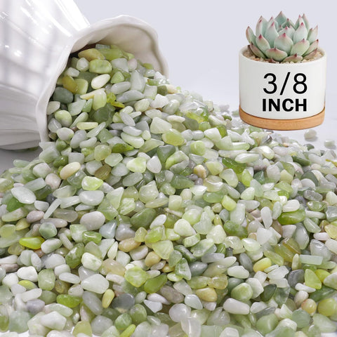 NUPICK 3lbs pebbles for indoor plants with polished surface and lasting color.