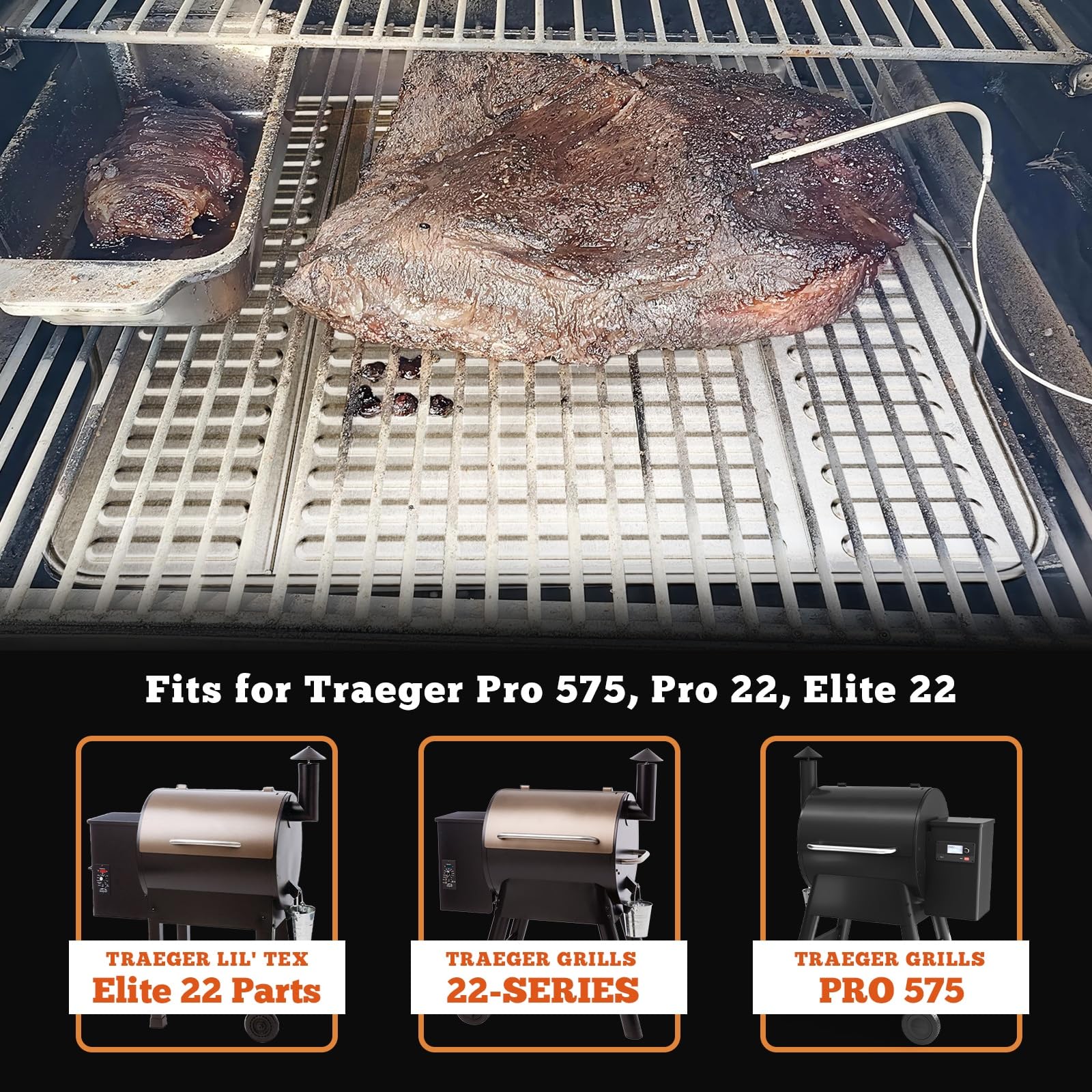 NUPICK BAC507 non-stick coating eases cleanup after grilling sessions.