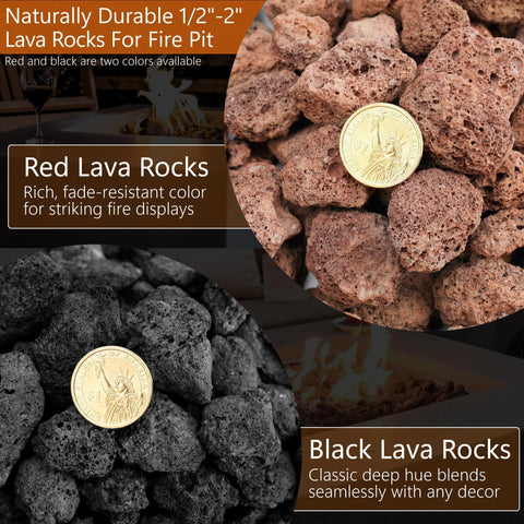 NUPICK pre-washed lava rock minimizes dust for easier setup