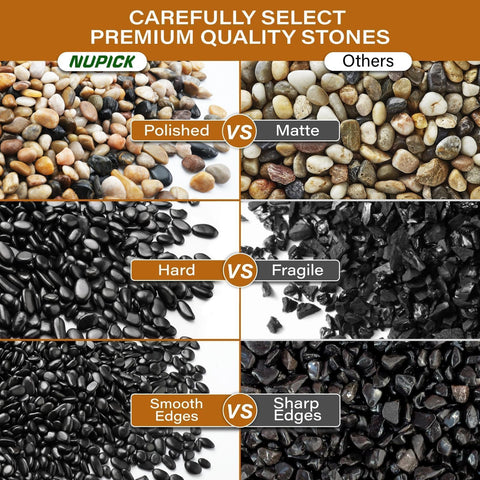 NUPICK decorative pea gravel as vase filler enhances arrangements