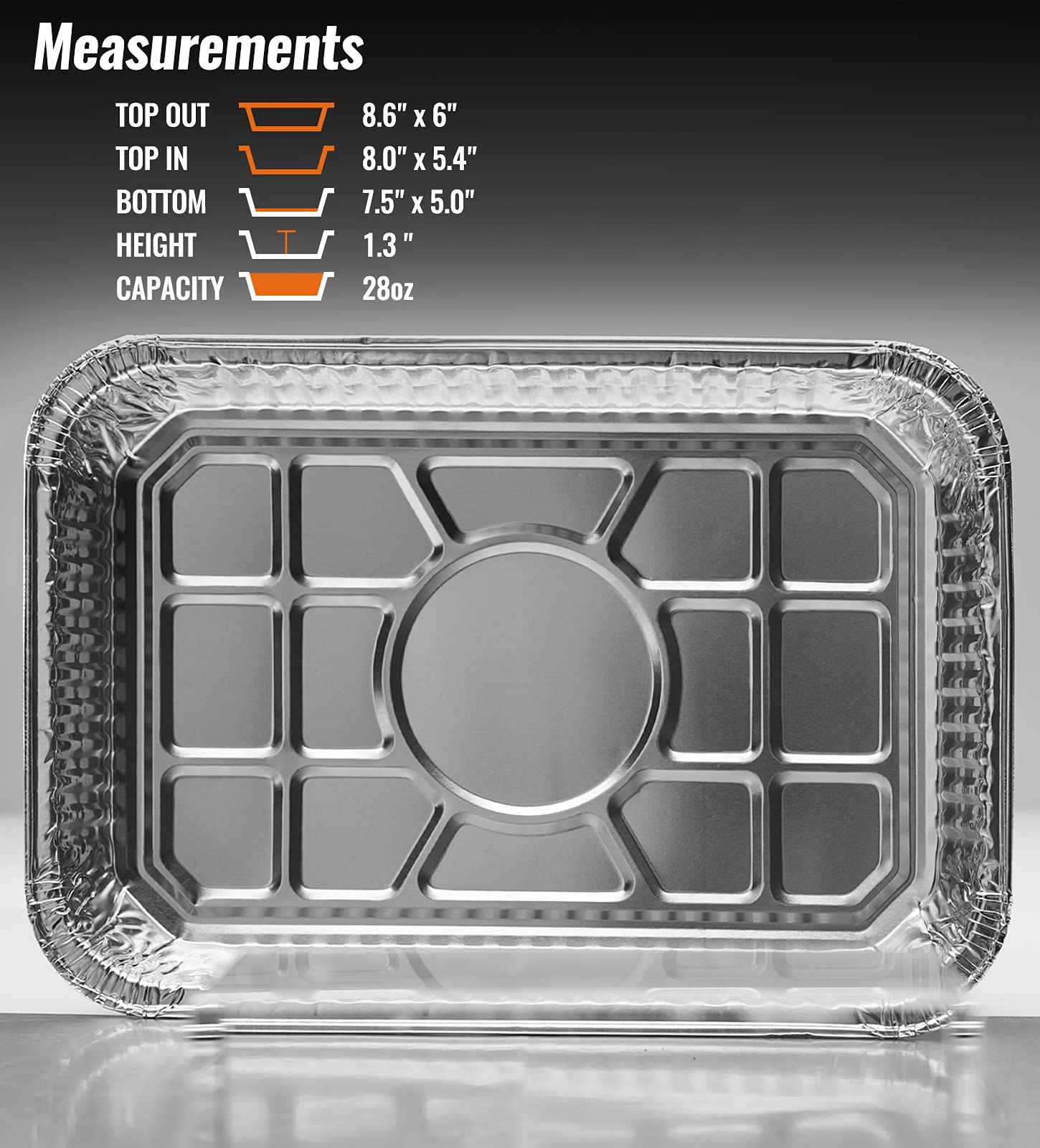 NUPICK Spirit II-compatible foil pans keep grilling areas neater and easier to manage
