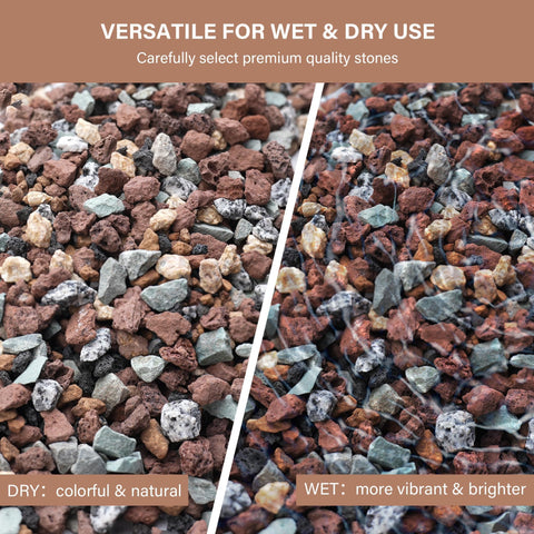 NUPICK eco-friendly lava rocks preserve beauty without staining or fading.