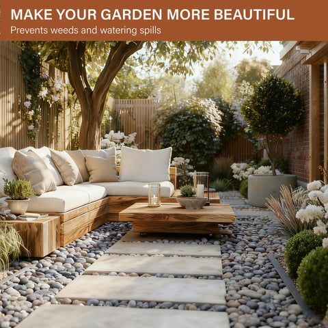 NUPICK fountain river rocks add natural decoration to water features.