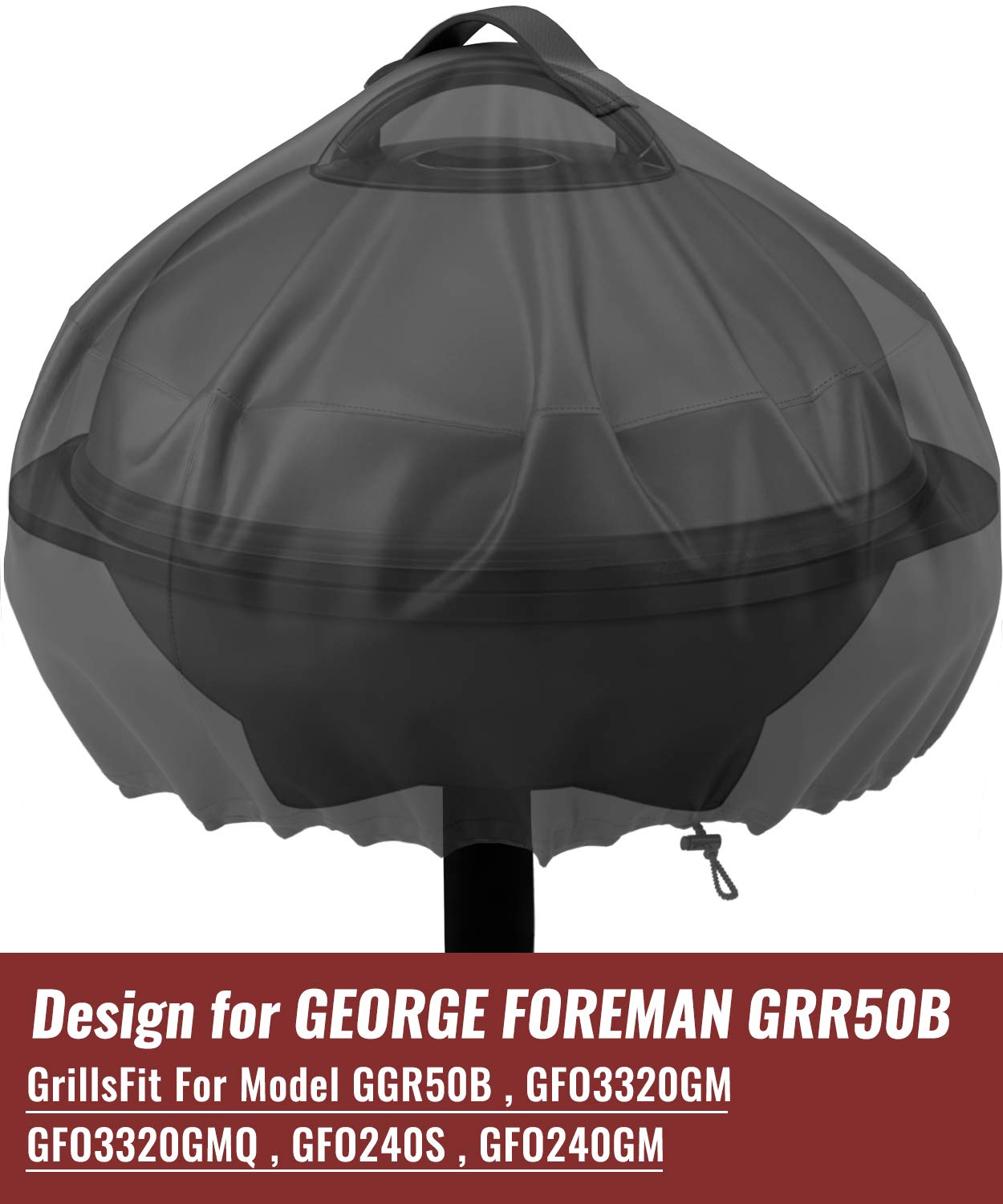 NUPICK all-weather grill cover protects against sun and wind to extend grill life.
