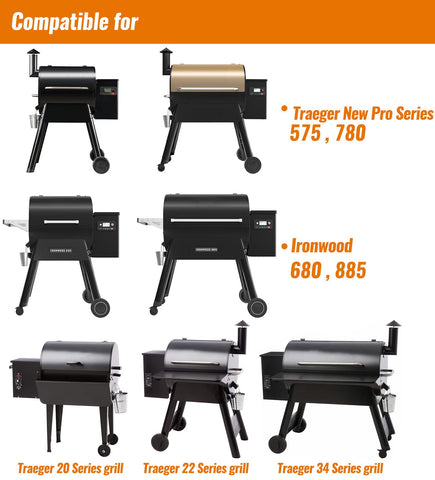 HDW152 grease bucket included for high-heat barbecue cleanup and easier disposal.