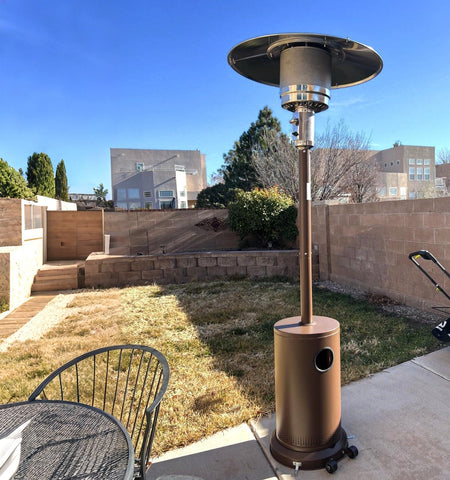 NUPICK heat distribution downward concentrates warmth toward guests.