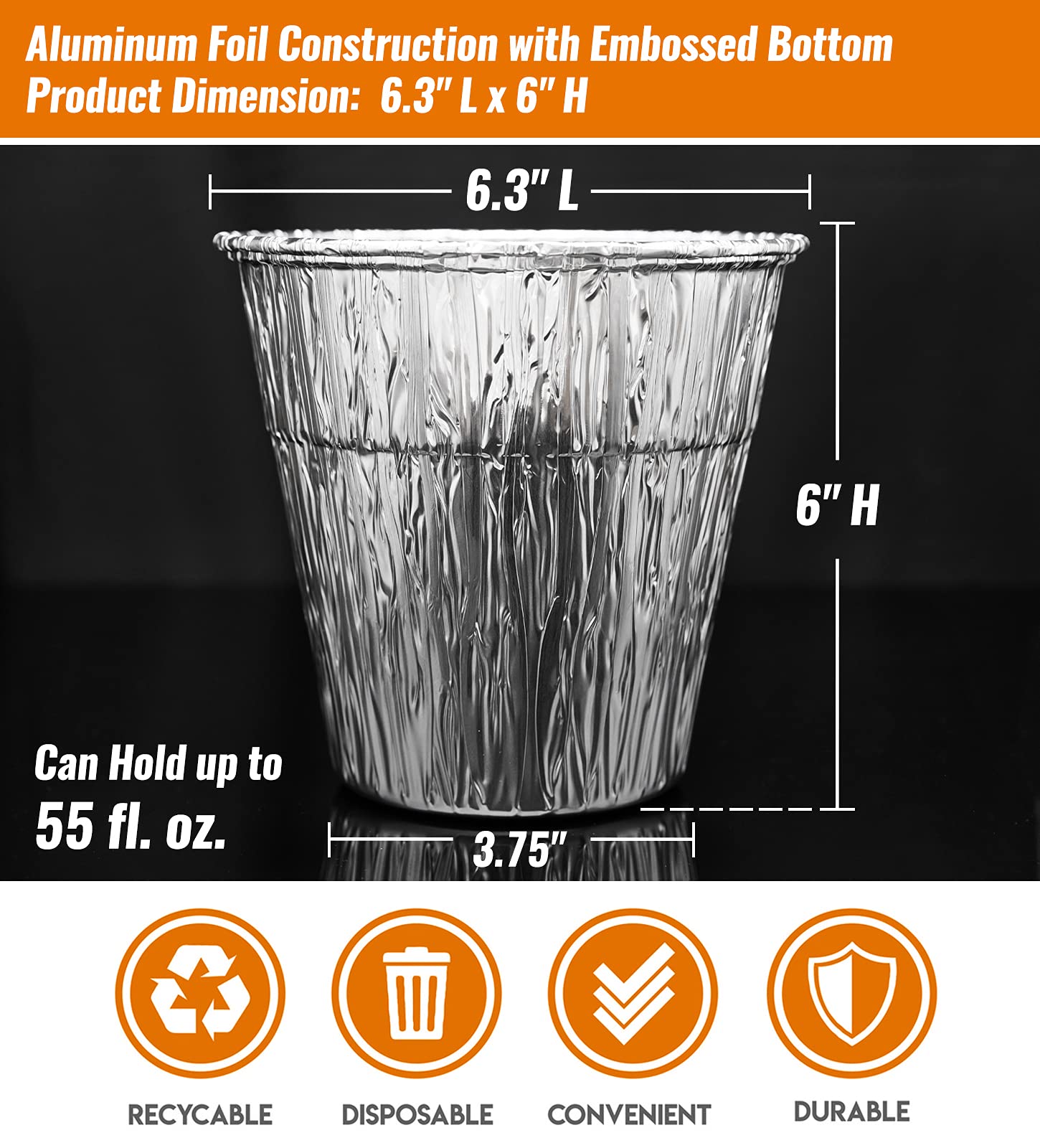NUPICK heat resistant aluminum liner protecting the bucket from hot grease.