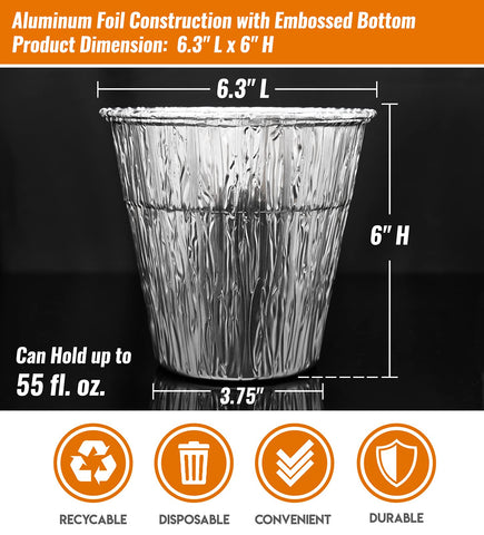 NUPICK heat resistant aluminum liner protecting the bucket from hot grease.