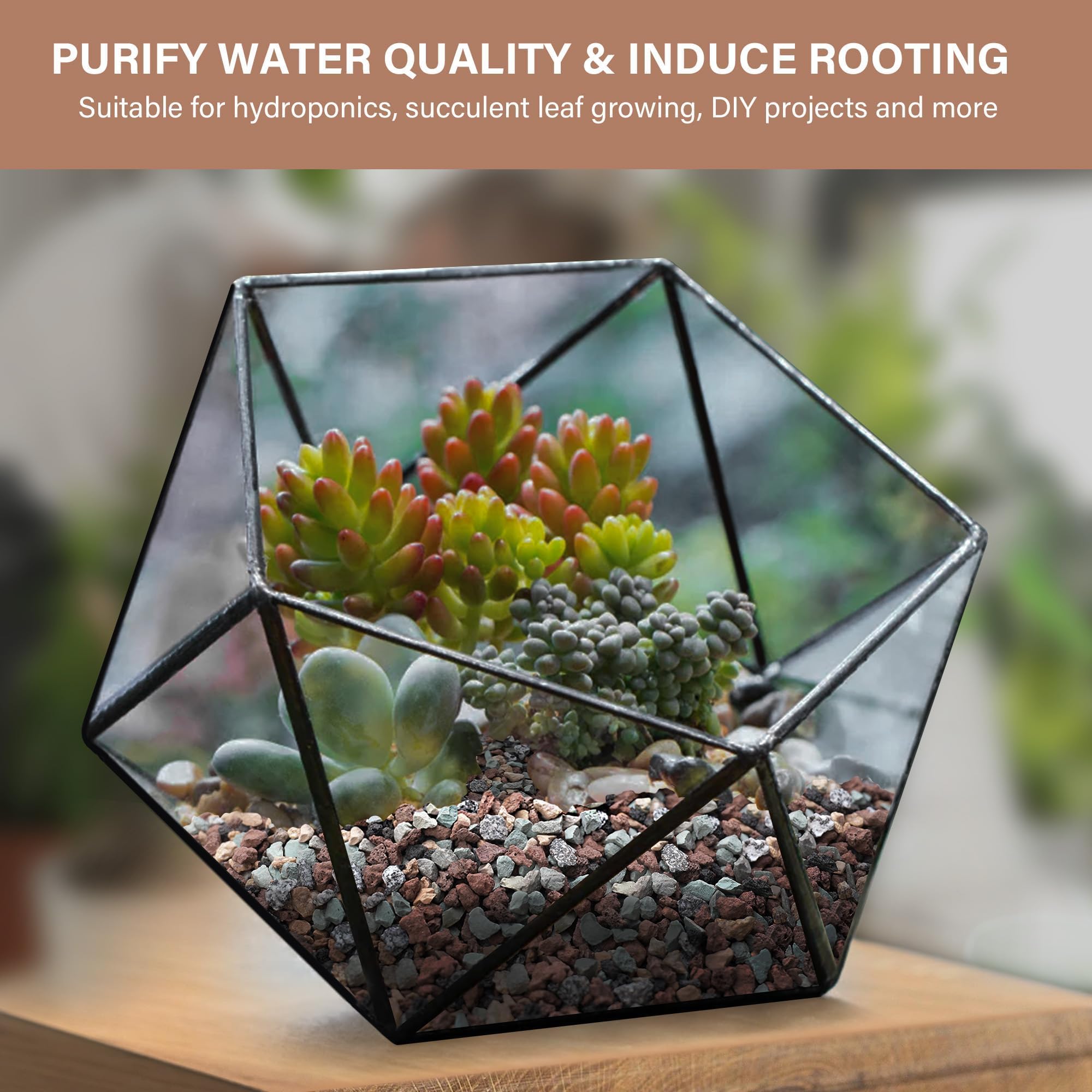 NUPICK lava rocks as vase fillers adding natural texture