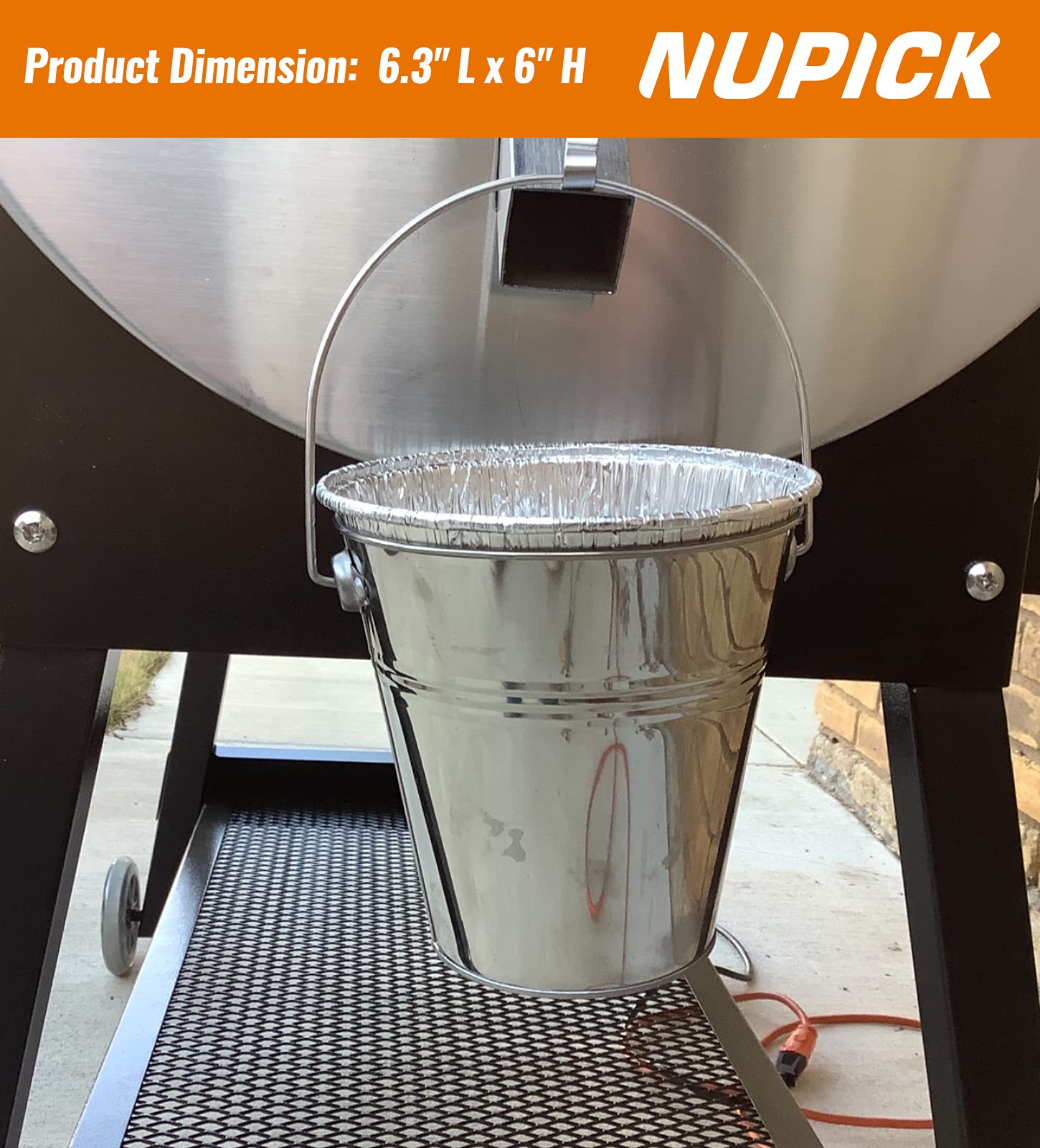 NUPICK recyclable aluminum liners enable simple cleanup after cooking.