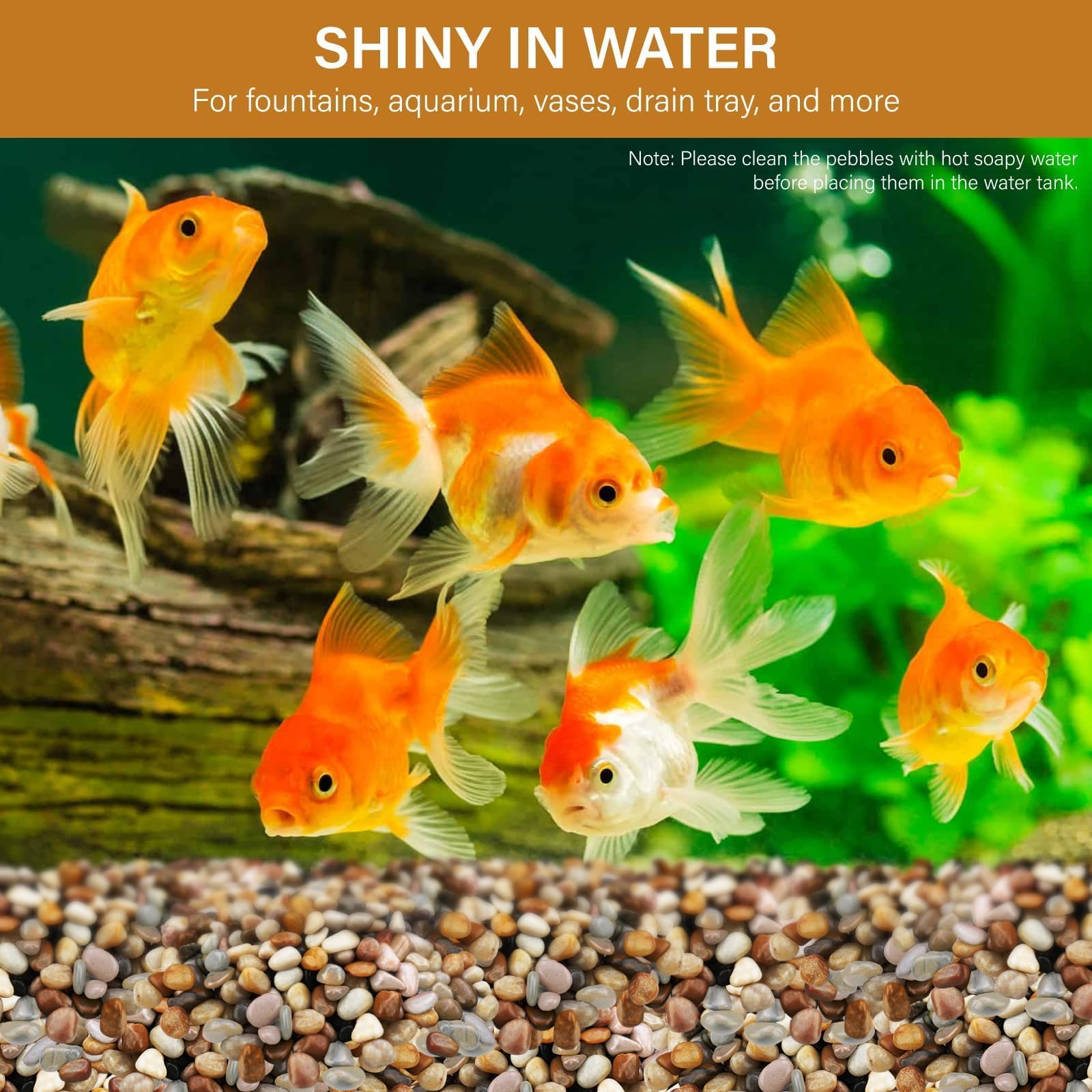 NUPICK river rocks landscaping pebbles for DIY projects and borders