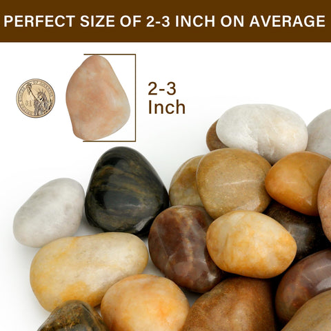 NUPICK river rocks suit bonsai displays while improving aeration