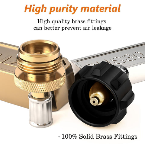 NUPICK stainless-steel braided hose offers rugged reliability for outdoors.