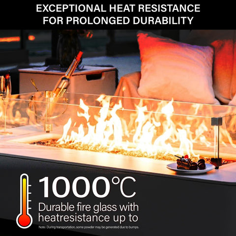 NUPICK tempered glass with heat resistance maintains clarity under flames