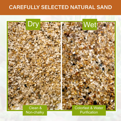 NUPICK vase filler sand adds warm tone and tidy edges for decorative arrangements.