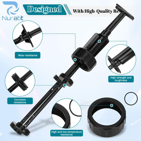 NURATIT 263055 piston shaft installed in spa valve for smooth cycling