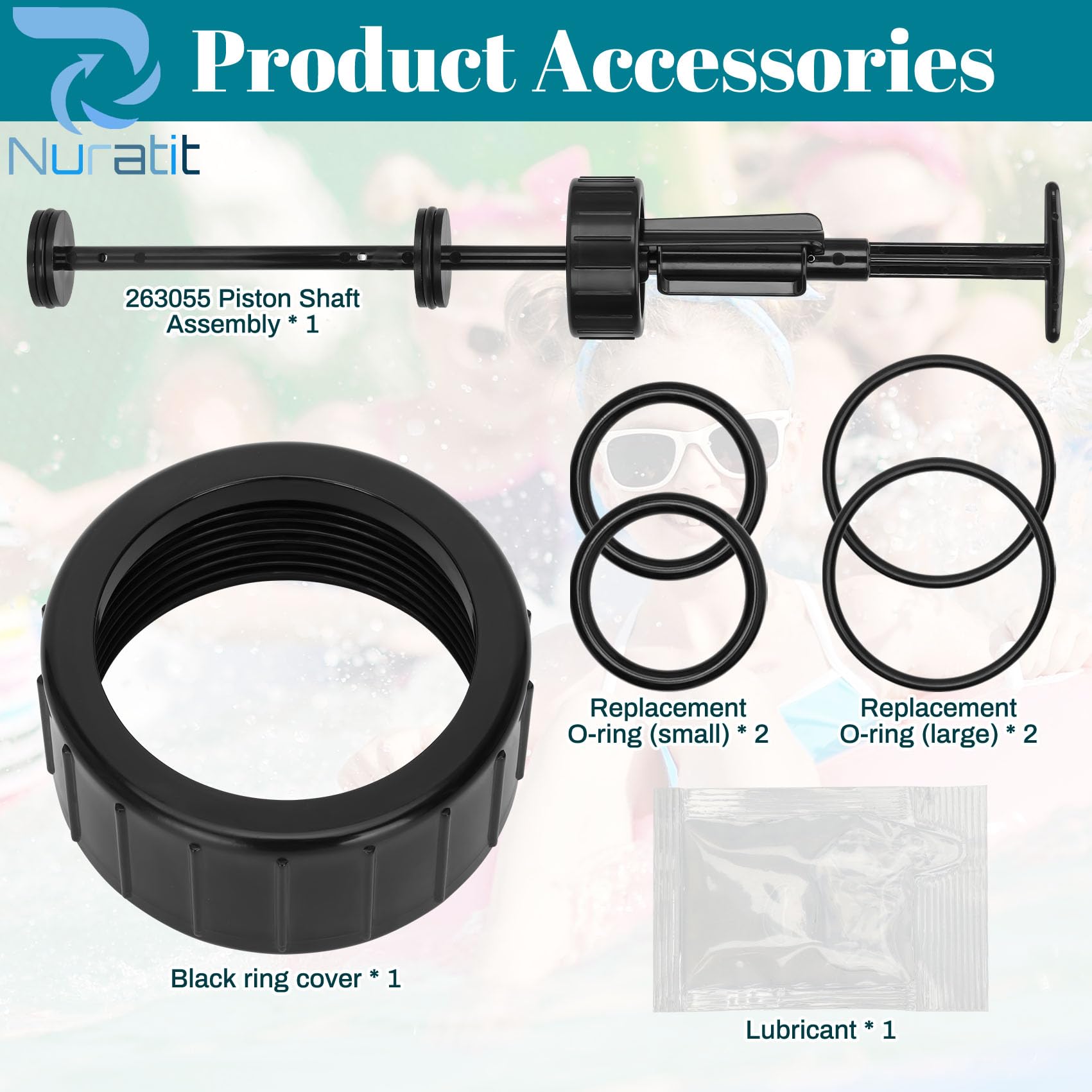 NURATIT packaging clearly lists contents for confident DIY replacement