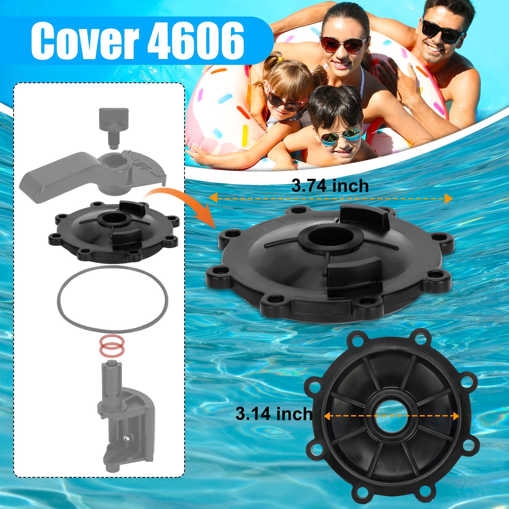NURATIT seals pack with premium O-rings for chlorine resistance.