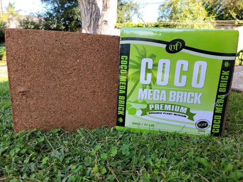 Nutrifield coco coir mega brick suitable for indoor and outdoor planting