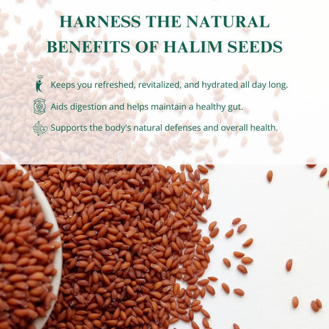 Nutriwish Halim seeds jar storage promotes pantry convenience.