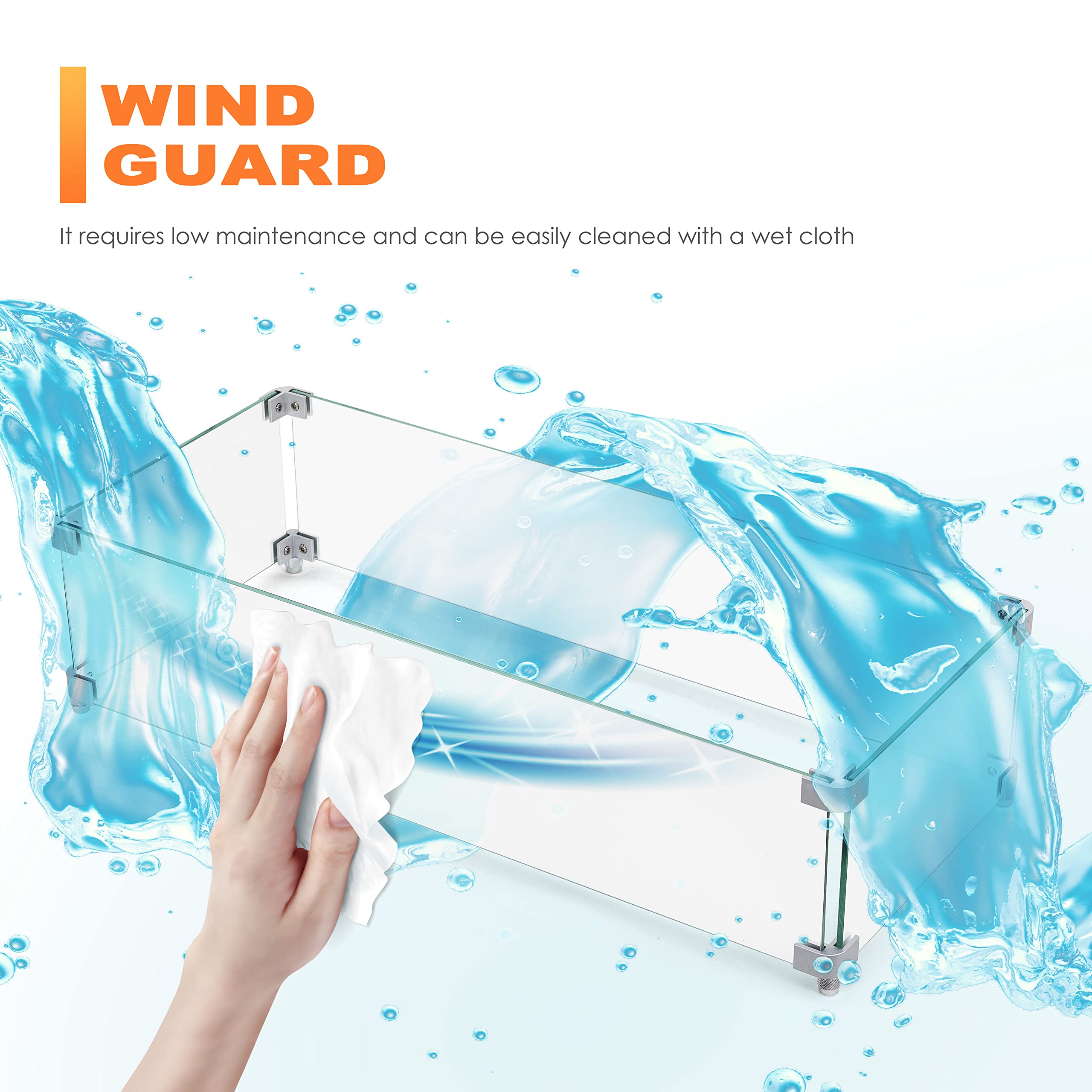 NUU GARDEN wind guard minimalist design complements modern patios