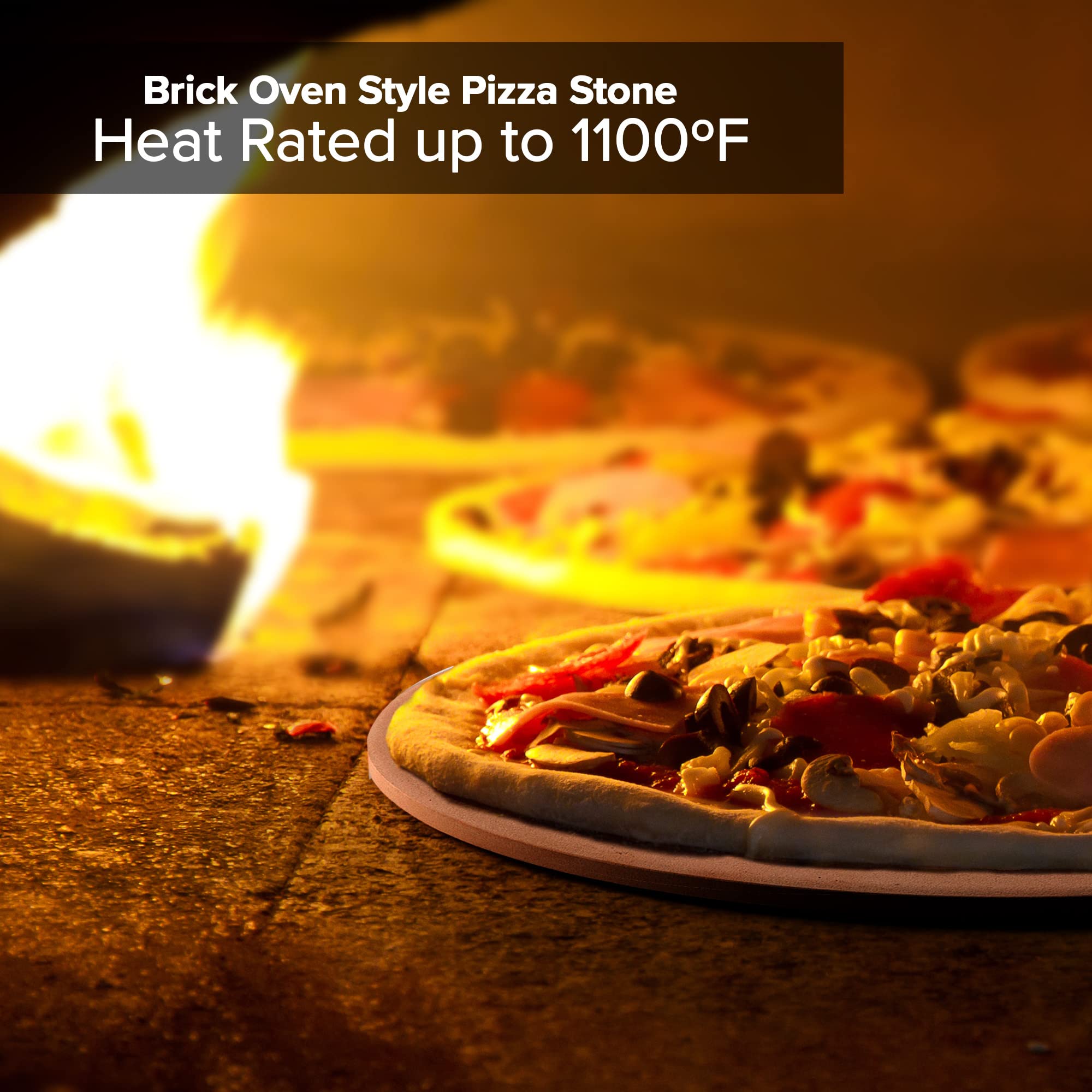 Nuwave 11.5-inch stone—heat resistance up to 1472°F for grills.