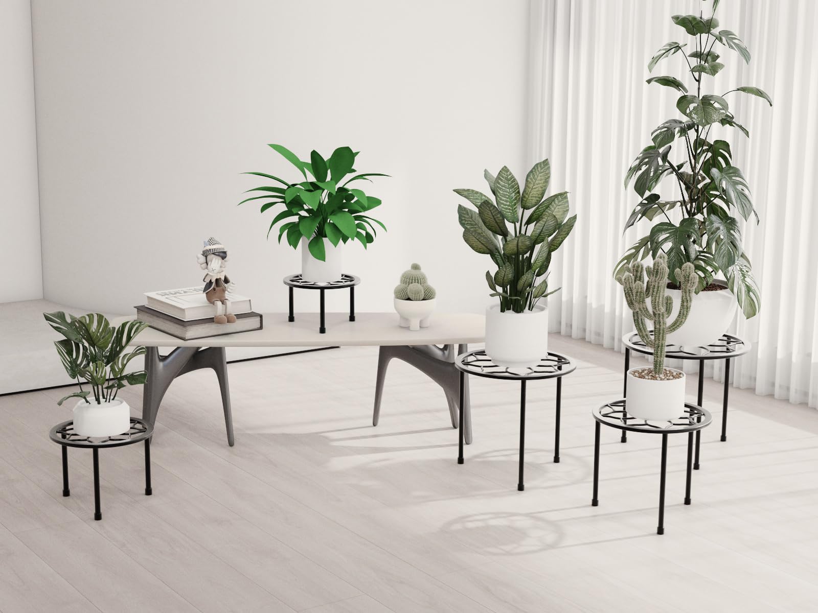 NUZZERO decorative garden stand elevating plants and surfaces