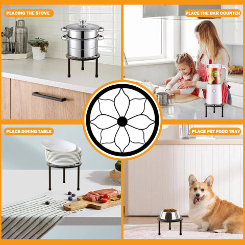 NUZZERO five-pack plant stands decorate living spaces and outdoors