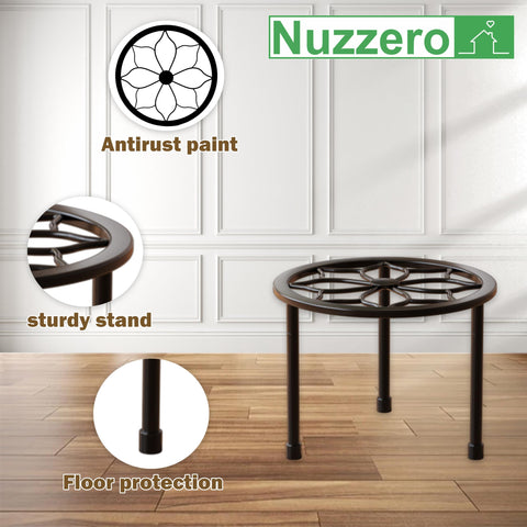 NUZZERO rust-proof coating plant stand withstands humidity outdoors
