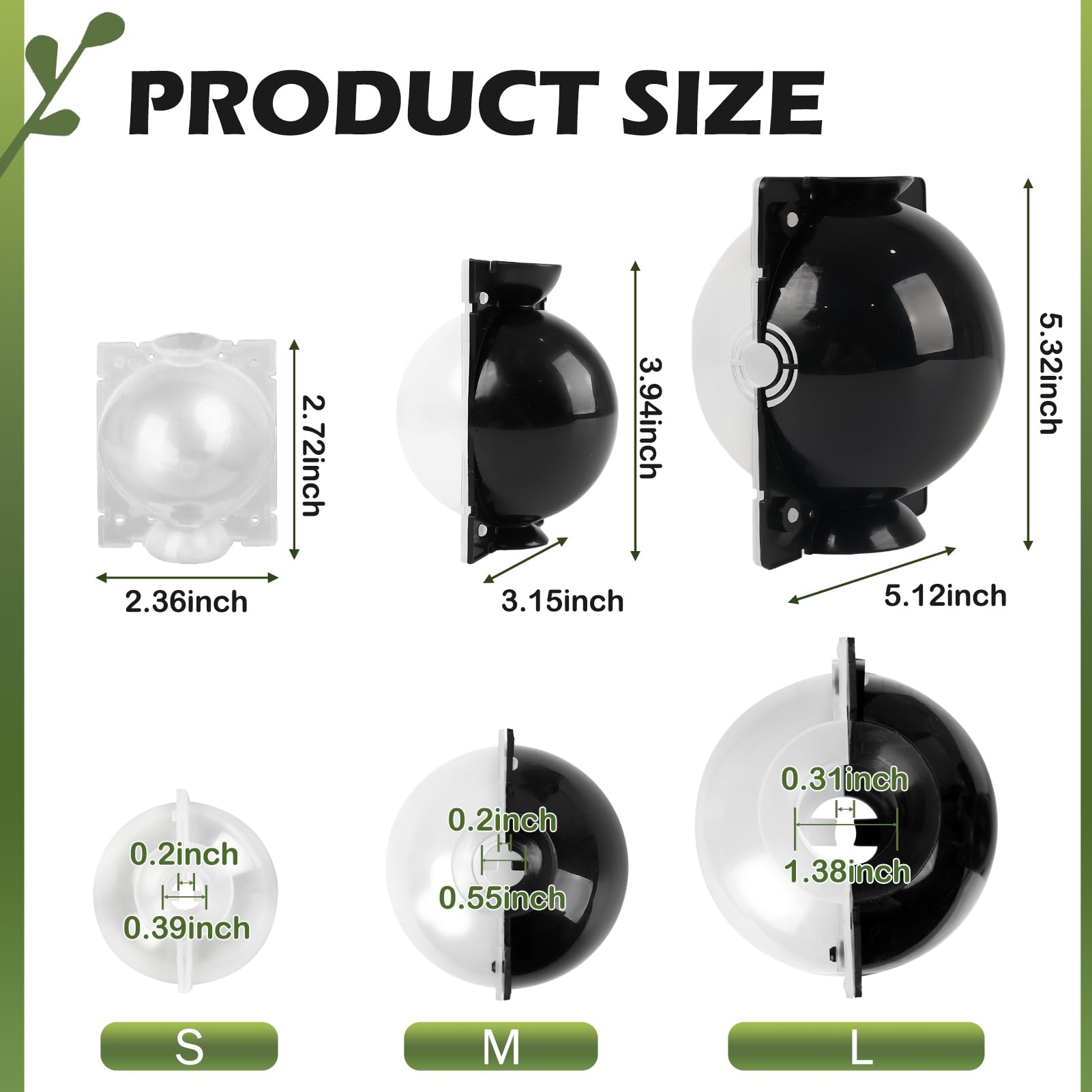 NVAAV half-transparent propagation ball enables quick root and moisture checks.