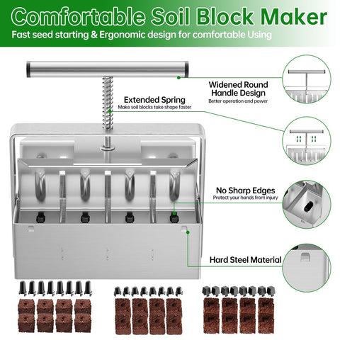 NVRGIUP ergonomic handle makes block formation comfortable