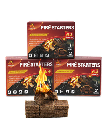 Nvkrvks Fire Starter Squares packaging for easy storage and quick access.