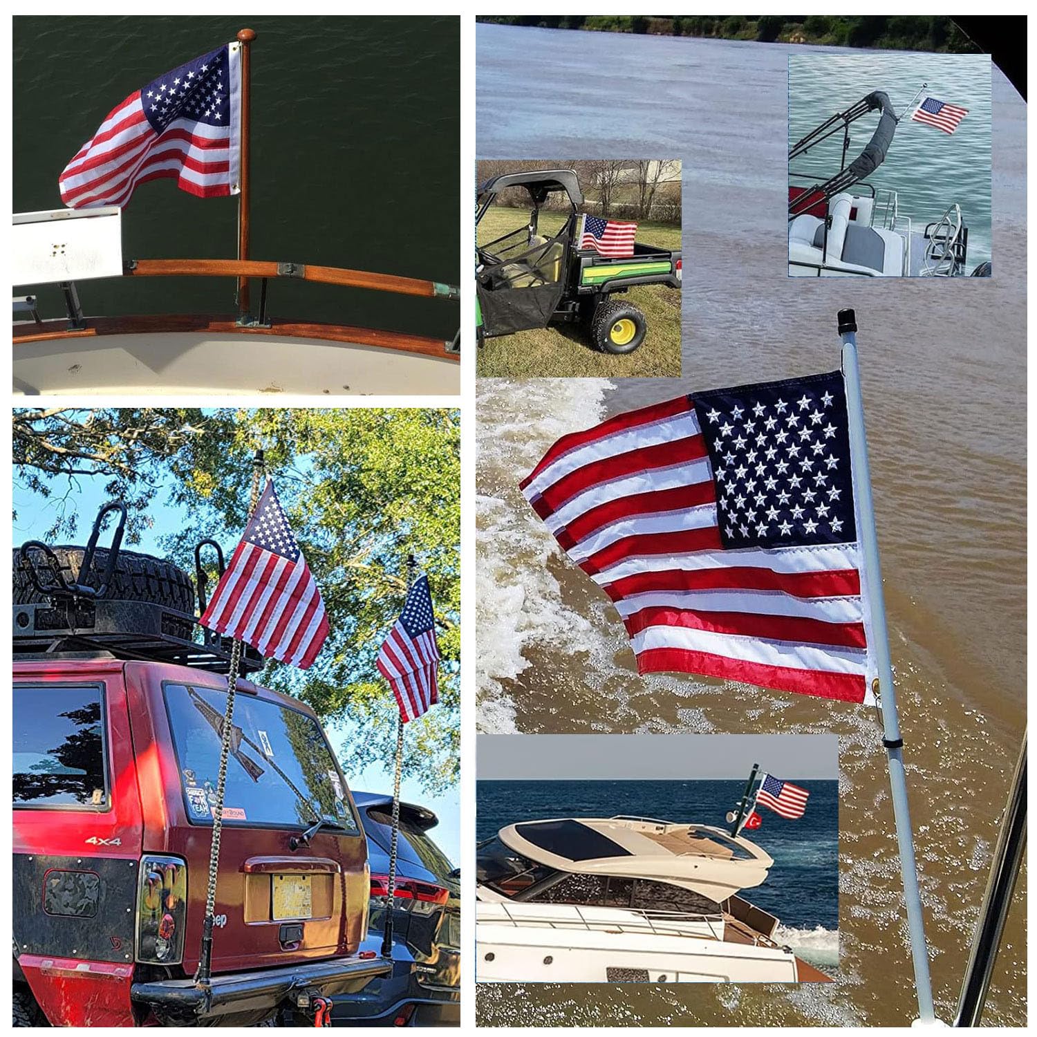 NVSDFAVUZUQ 210D nylon flag with heavy-duty construction for wind and rain.