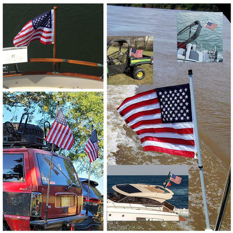 NVSDFAVUZUQ 210D nylon flag with heavy-duty construction for wind and rain.