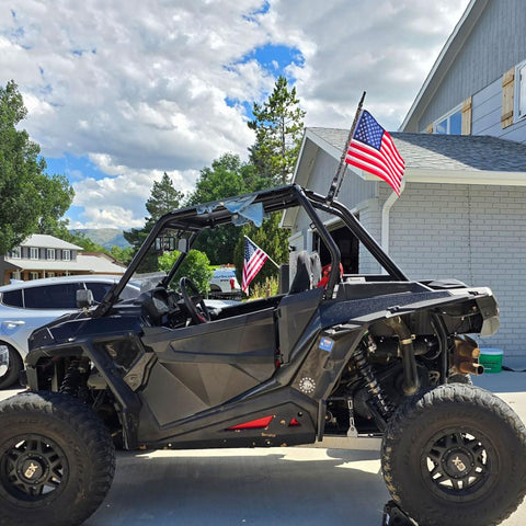 NVSDFAVUZUQ Versatile flag for ATV, golf cart, mailbox, and more.