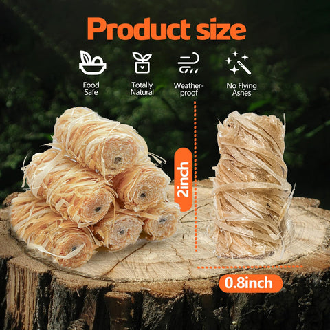 Nwsuewi natural pine shavings fire starters for clean burning