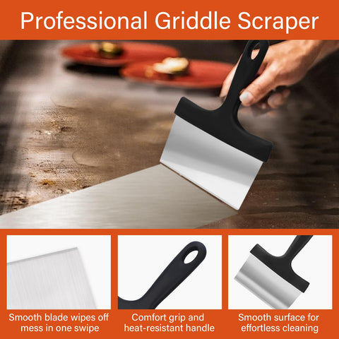 NxeAnnQi durable scrub pads lift grease quickly on grills and tables.