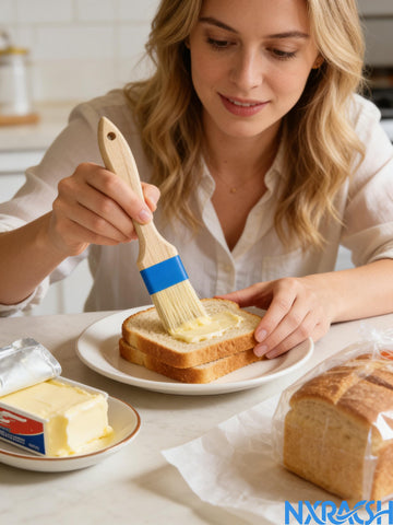 NXRACSH kitchen brush set of 2 for versatile glazing tasks