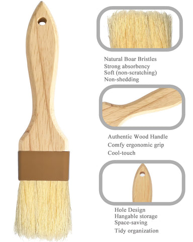 NXRACSH pastry brush heat resistant up to 660F for roasting and glazing.