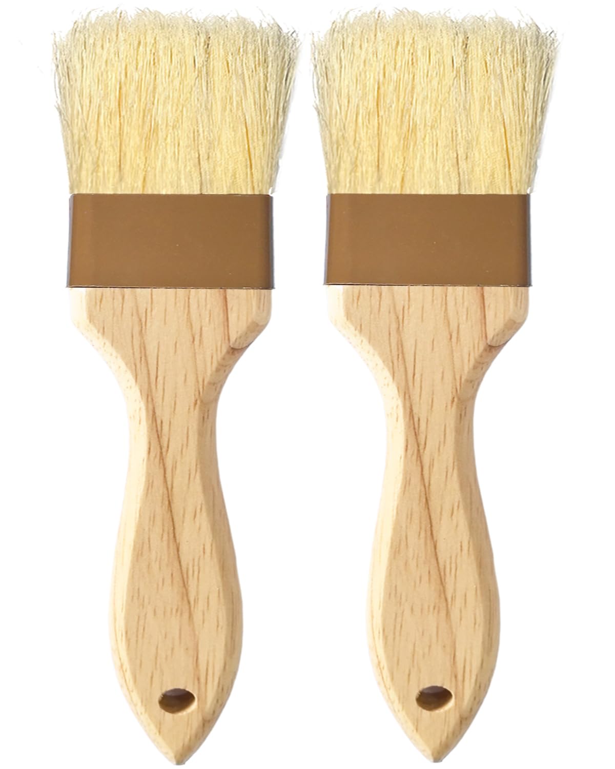 NXRACSH pastry brush with natural boar bristles for even oil coating