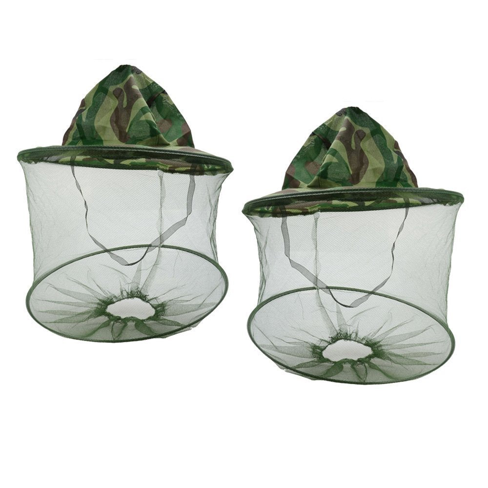 NYKKOLA camouflage beekeeping hat with head net protects while tending hives outdoors