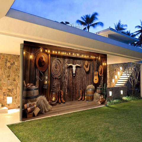 NYMB Photo studio wild west backdrop ideal for shoots and celebrations.
