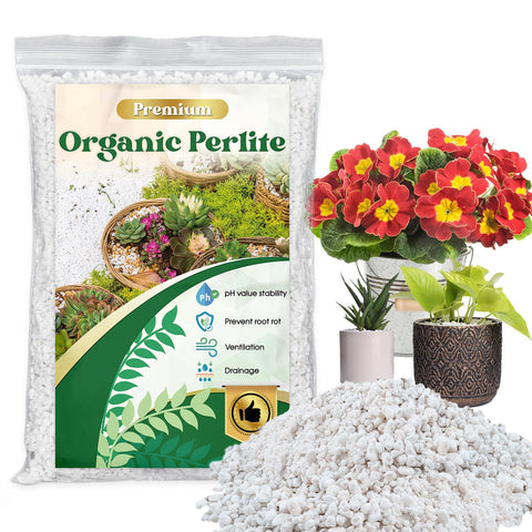 Nyobely Organic Perlite granules 3-6mm enhance soil aeration for healthy roots