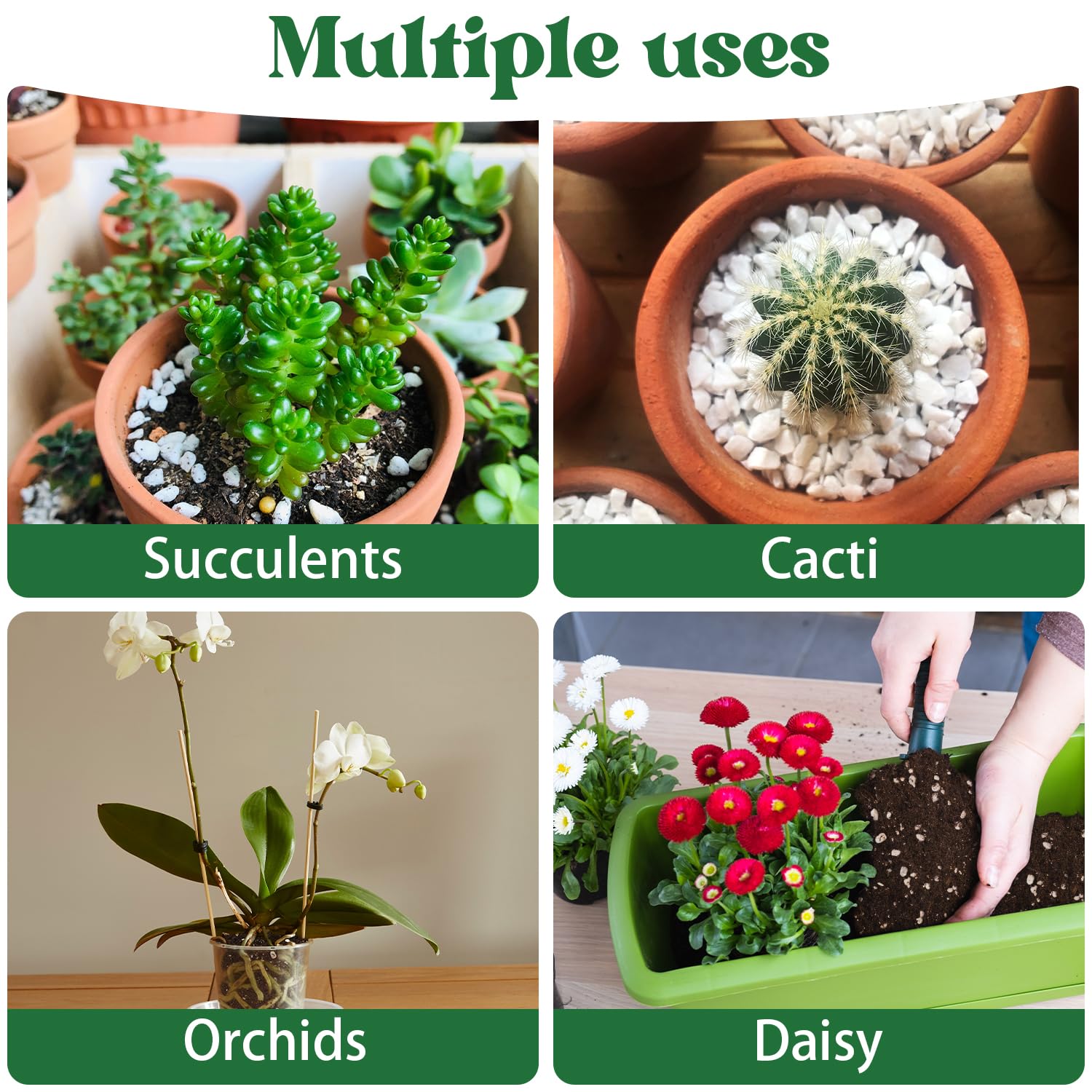 Nyobely Perlite is lightweight and reduces root pressure to foster growth